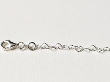 Charger l&#39;image dans la galerie, Bracelet/Gourmette en argent massif 925/1000 - Maille cœur
