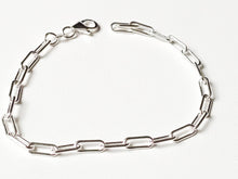 Charger l&#39;image dans la galerie, Bracelet/Gourmette en argent massif 925/1000 - Maille jaseron
