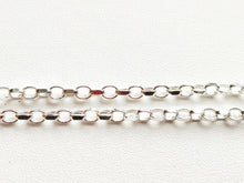 Charger l&#39;image dans la galerie, Chaine argent massif 925 maille jaseron limée 3,1 mm
